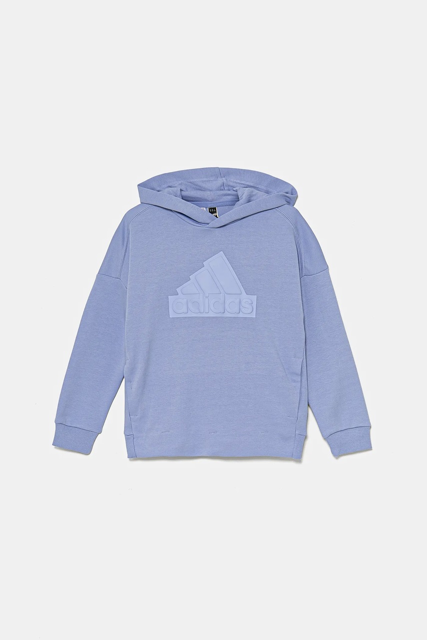 Кофта adidas U FI LOGO HD цвет фиолетовый с капюшоном с принтом IX3642 Кофта adidas U FI LOGO HD цвет фиолетовый с капюшоном с принтом IX3642