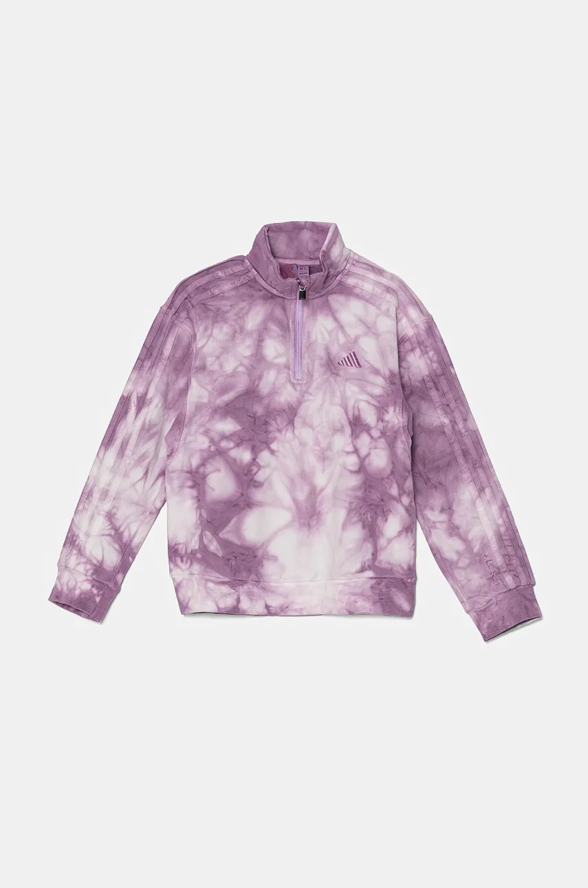 Детская кофта adidas J SZN W 1/2 ZIP цвет фиолетовый узор IY7838 в Черновцах
