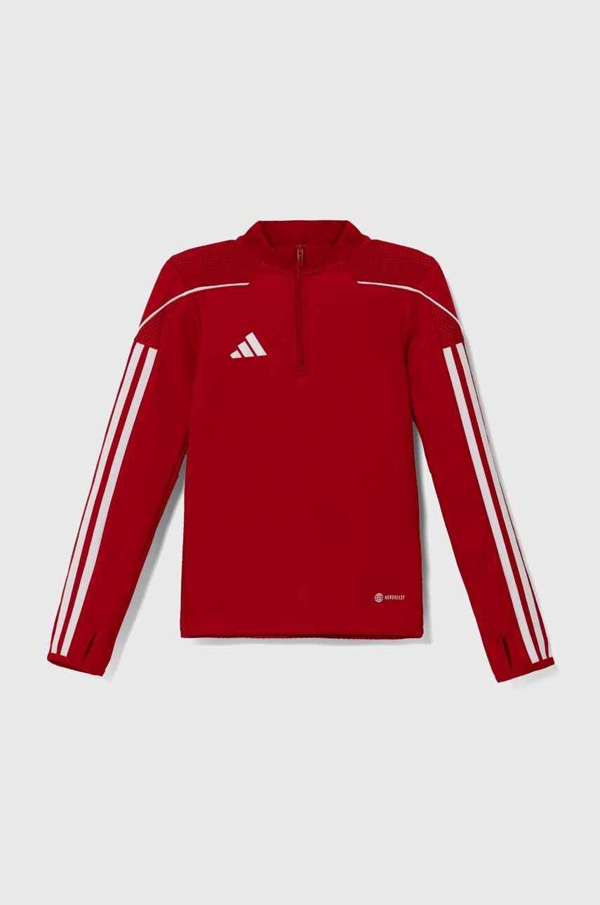 adidas Performance bluza copii TIRO23L TR TOPY culoarea rosu, cu imprimeu, HS3489 adidas Performance bluza copii TIRO23L TR TOPY culoarea rosu, cu imprimeu, HS3489