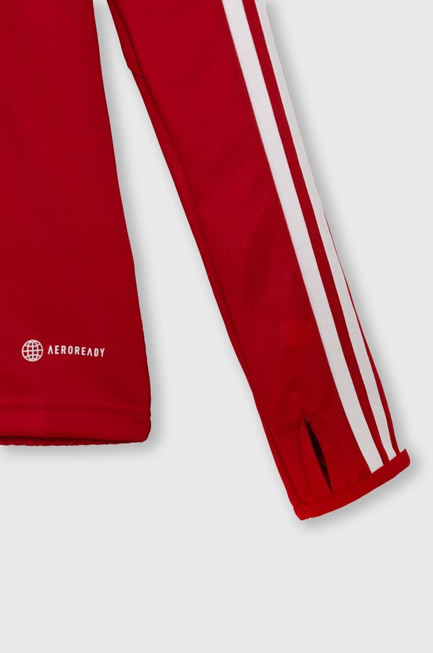 Dječja Dukserica Adidas Performance TIRO23L TR TOPY Boja: Crvena, S Aplikacijom, HS3489