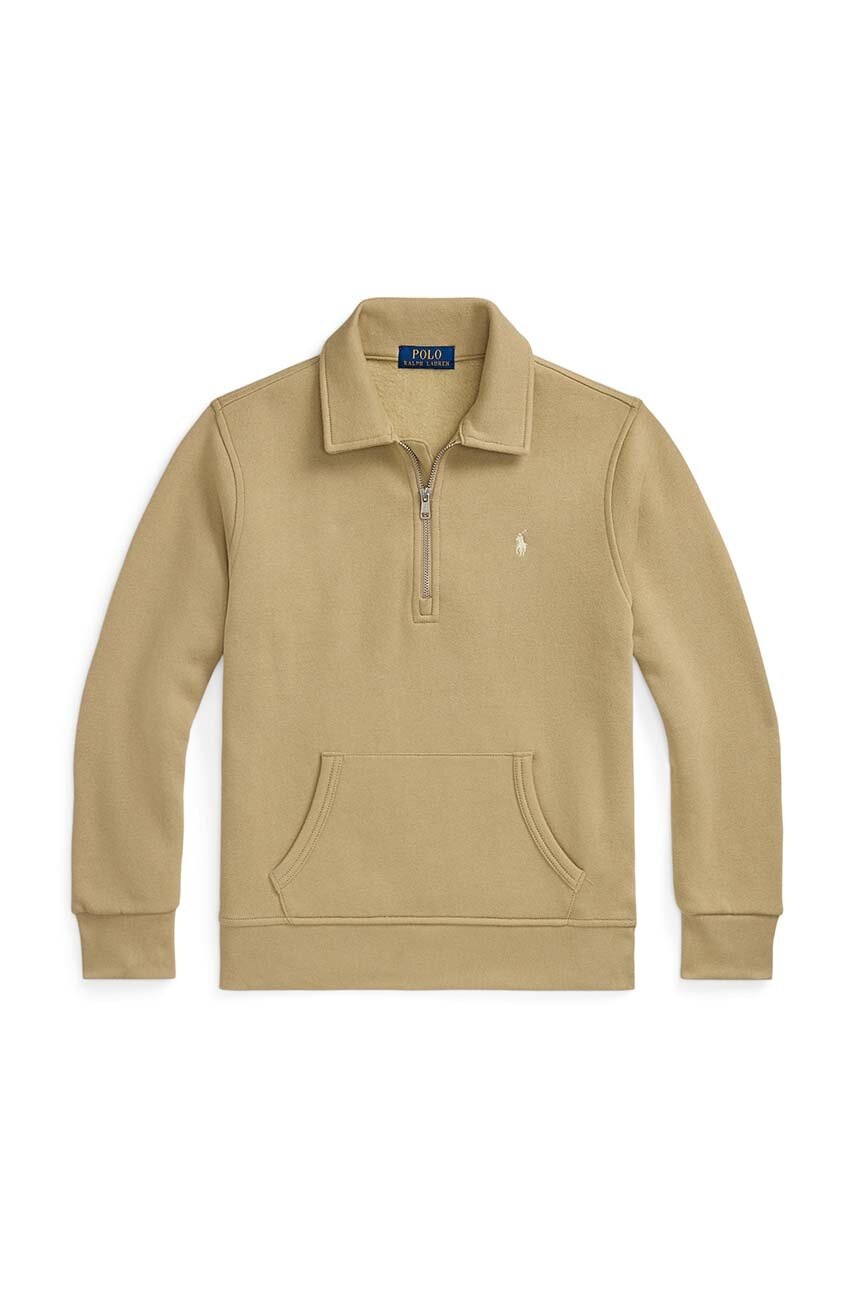 

Детски суичър Polo Ralph Lauren в бежово с изчистен дизайн 323952467002, Бежов