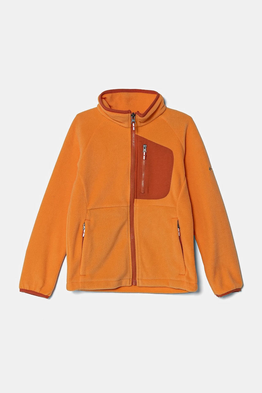 Columbia hanorac polar pentru copii Fast Trek IV culoarea portocaliu, neted, 2087792 Columbia hanorac polar pentru copii Fast Trek IV culoarea portocaliu, neted, 2087792