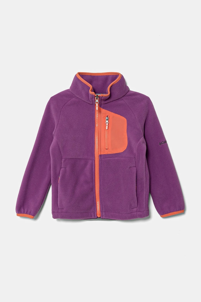 Columbia hanorac polar pentru copii Fast Trek IV culoarea violet, neted, 2087792 Columbia hanorac polar pentru copii Fast Trek IV culoarea violet, neted, 2087792