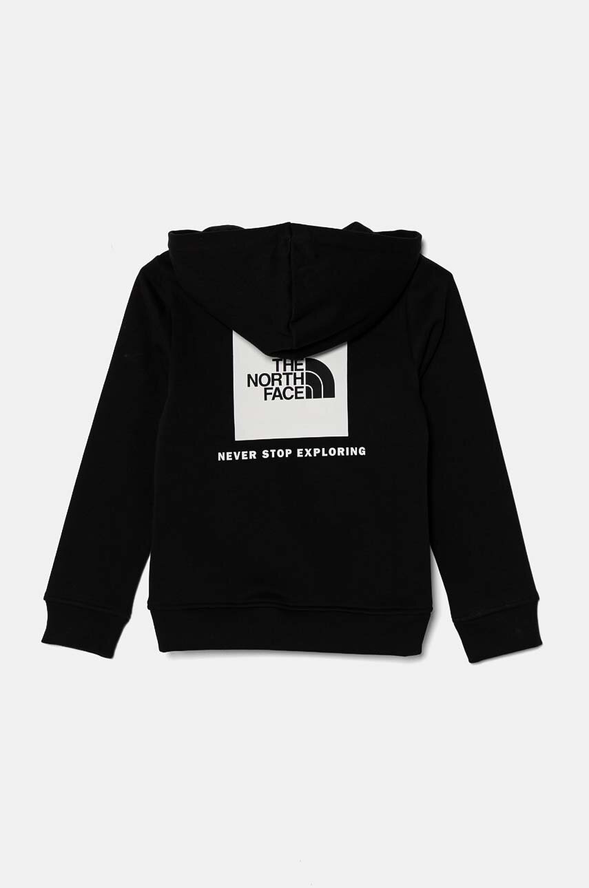 Дитяча кофта The North Face REDBOX REGULAR P/O HOODIE колір чорний з капюшоном з принтом NF0A89H9JK31 в Луцьку Дитяча кофта The North Face REDBOX REGULAR P/O HOODIE колір чорний з капюшоном з принтом NF0A89H9JK31 в Луцьку