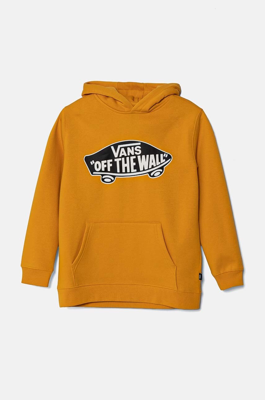 

Детски суичър Vans Style 76 PO в жълто с качулка с принт VN000JYDLSV1, Жълт