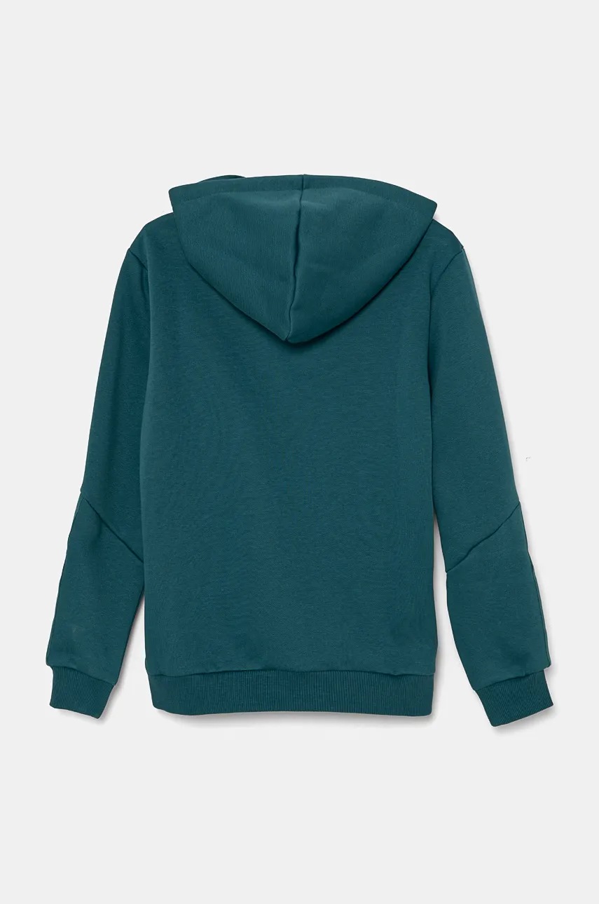 Детская кофта Puma ESS Tape Hoodie цвет зелёный с капюшоном однотонная 848818 Детская кофта Puma ESS Tape Hoodie цвет зелёный с капюшоном однотонная 848818