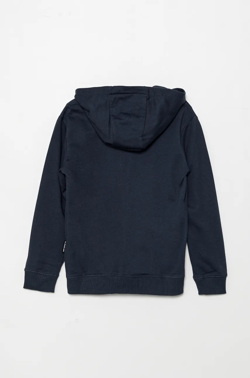 Детская кофта Quiksilver BASIC HOOD ZIP цвет синий с капюшоном однотонная EQBFT03890