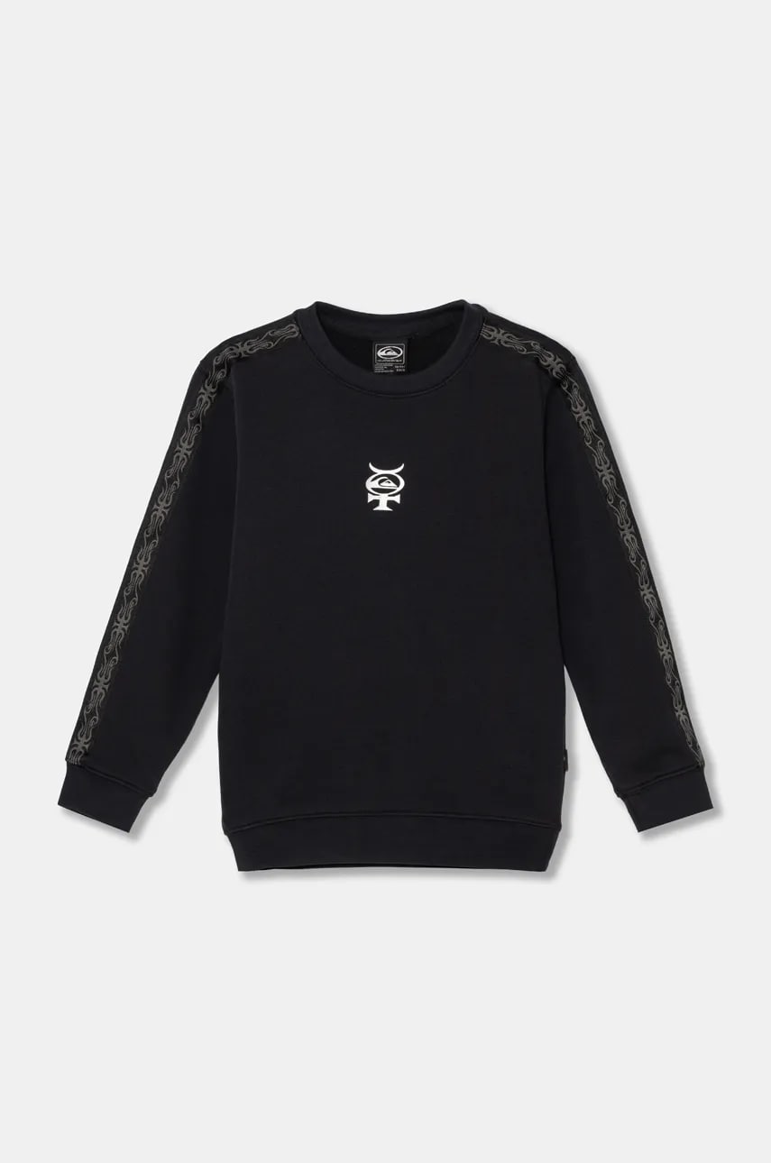 Quiksilver bluza copii MERCURY CREW culoarea negru, cu imprimeu, AQBFT03111