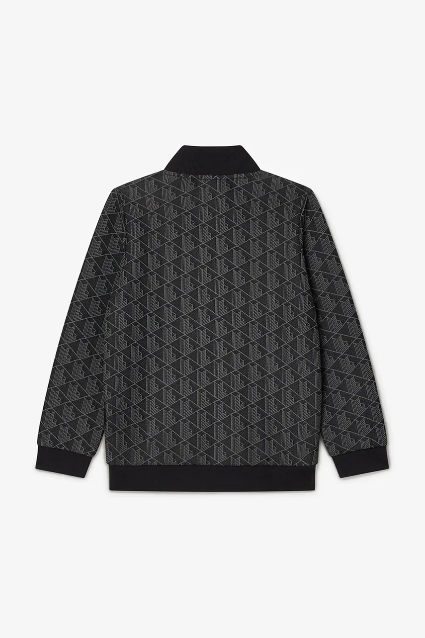 Детская кофта Lacoste цвет чёрный узор SJ1233 Детская кофта Lacoste цвет чёрный узор SJ1233