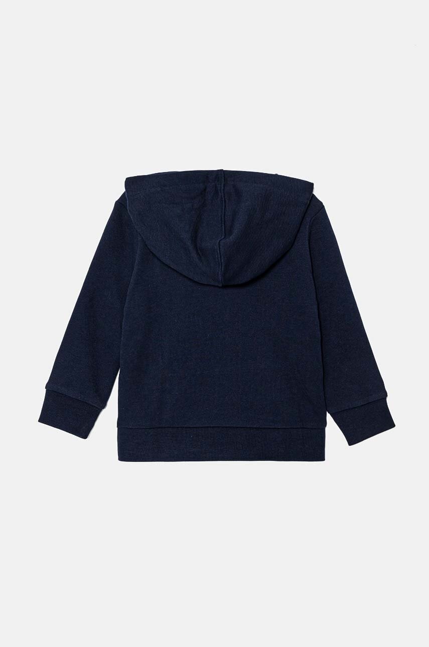 Детская хлопковая кофта Lacoste цвет синий с принтом SJ3004 Детская хлопковая кофта Lacoste цвет синий с принтом SJ3004