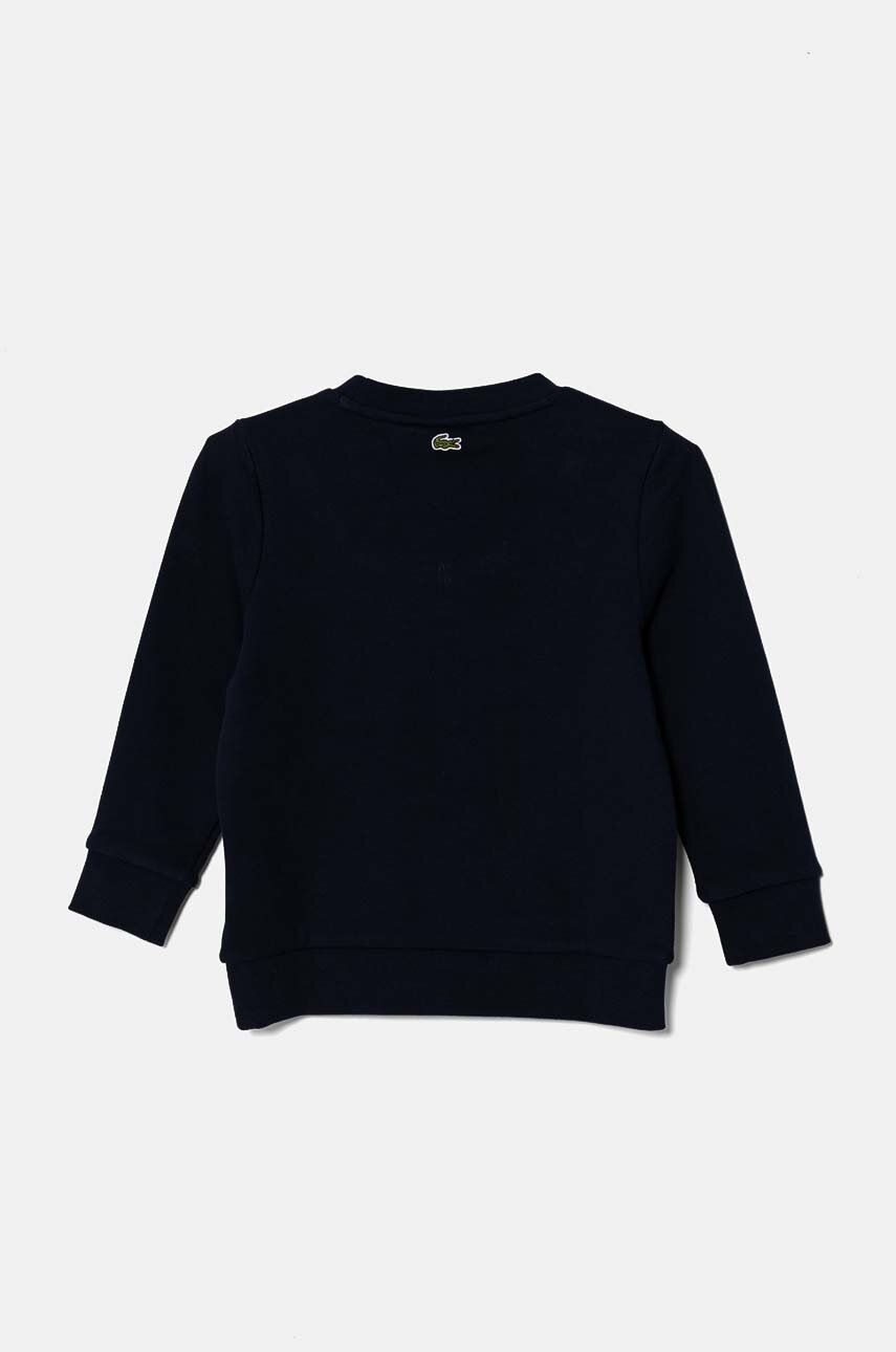 Детская хлопковая кофта Lacoste цвет синий с принтом SJ3005