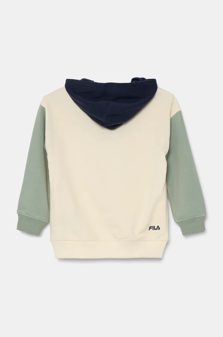 Детская кофта Fila LIEBEROSE цвет бежевый с капюшоном с принтом FAK0363 Детская кофта Fila LIEBEROSE цвет бежевый с капюшоном с принтом FAK0363