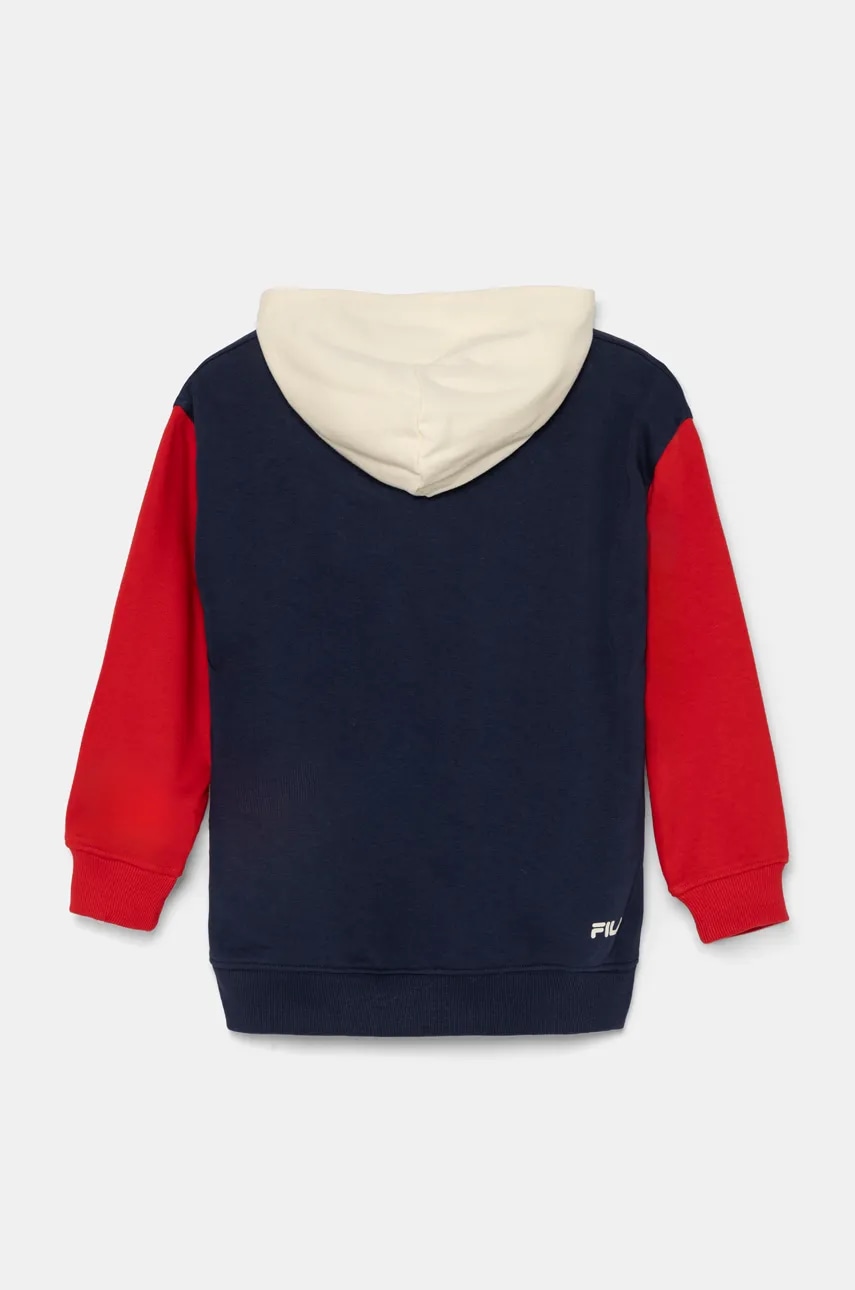Детская кофта Fila LIEBEROSE цвет синий с капюшоном с принтом FAK0363 Детская кофта Fila LIEBEROSE цвет синий с капюшоном с принтом FAK0363