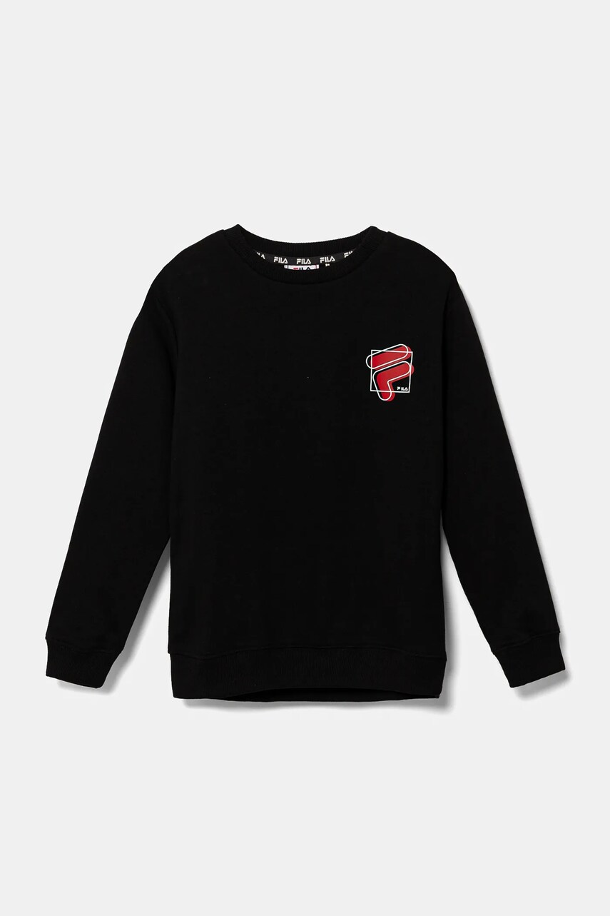 Fila bluză copii LUHNSTEDT culoarea negru, cu imprimeu, FAT0590