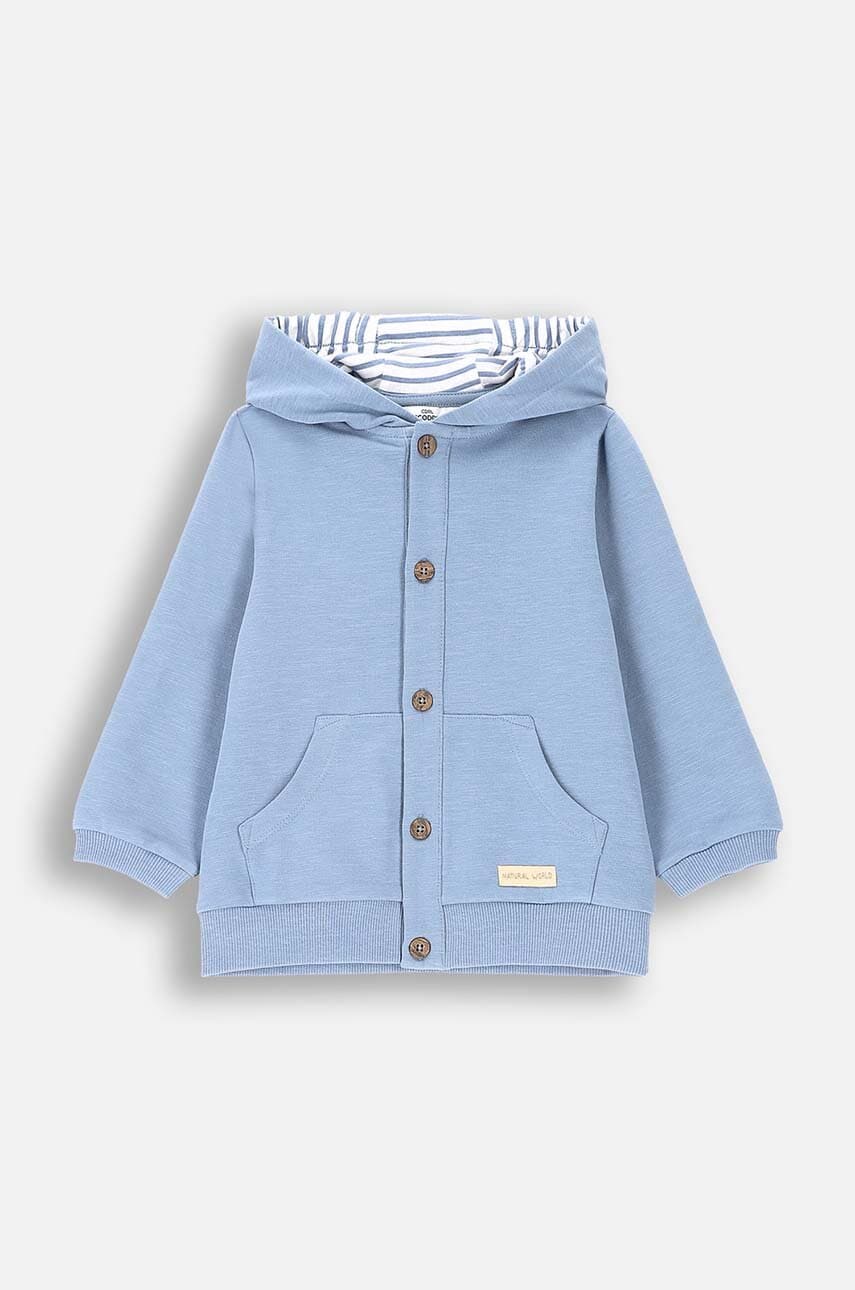 Coccodrillo bluza bebe cu glugă, neted, FRIENDS TOGETHER BOY NEWBORN