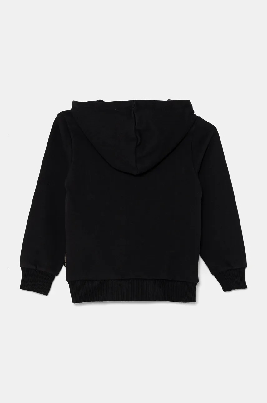 Детская кофта Napapijri BALIS H цвет чёрный с капюшоном однотонная NP0A4GMR0411 в Луцке Детская кофта Napapijri BALIS H цвет чёрный с капюшоном однотонная NP0A4GMR0411 в Луцке