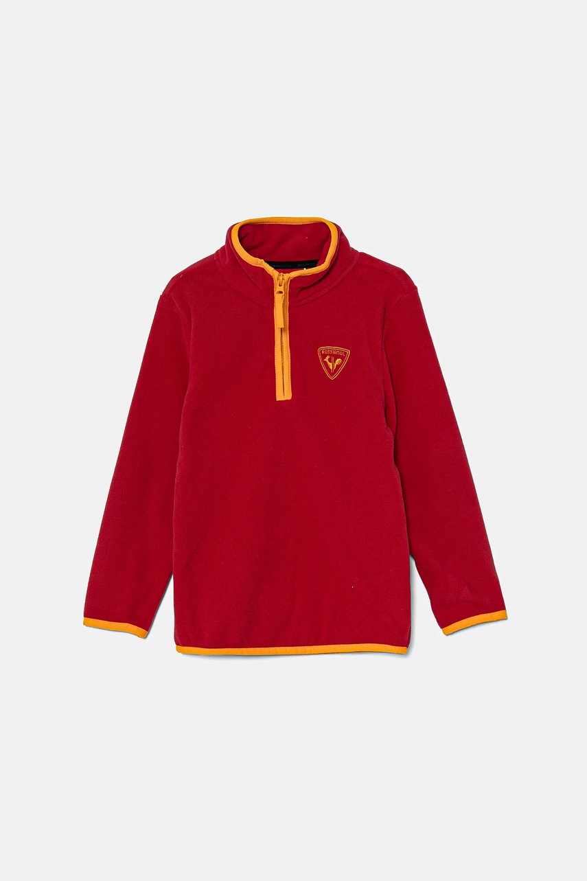 Детская куртка из флиса Rossignol STRAWPILE цвет красный с аппликацией RLNYL05 Детская куртка из флиса Rossignol STRAWPILE цвет красный с аппликацией RLNYL05