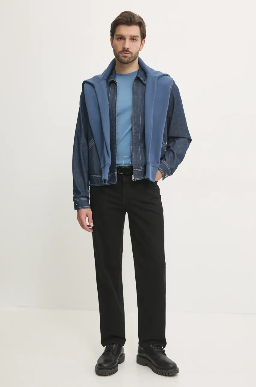 Кофта Tommy Hilfiger мужская с капюшоном с аппликацией MW0MW33631 Кофта Tommy Hilfiger мужская с капюшоном с аппликацией MW0MW33631