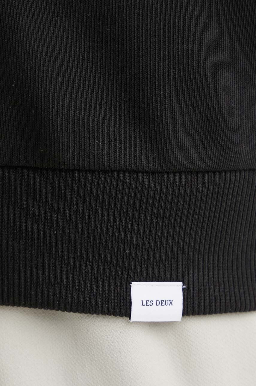 Βαμβακερή μπλούζα Les Deux χρώμα: μαύρο, LDM200160 φωτογραφία