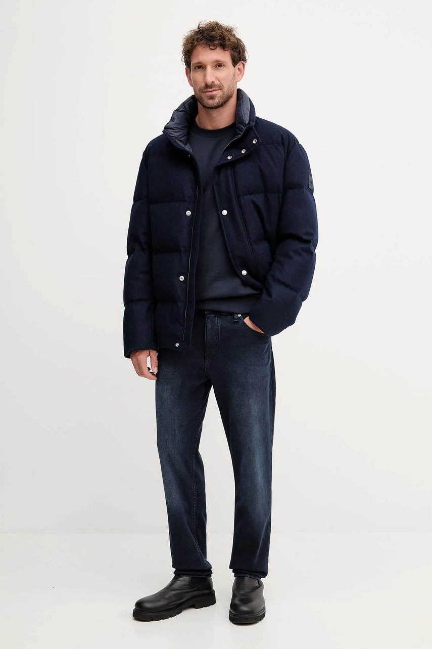 Кофта BOSS цвет зелёный однотонная 50520302