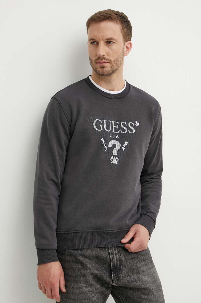 

Суичър Guess в сиво с апликация M4YQ07 KBY51, Сив