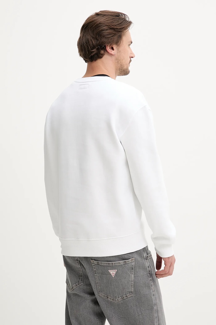 Guess Jeans felső fehér, férfi, nyomott mintás, M4YQ17 K9V31 termék 2. képe