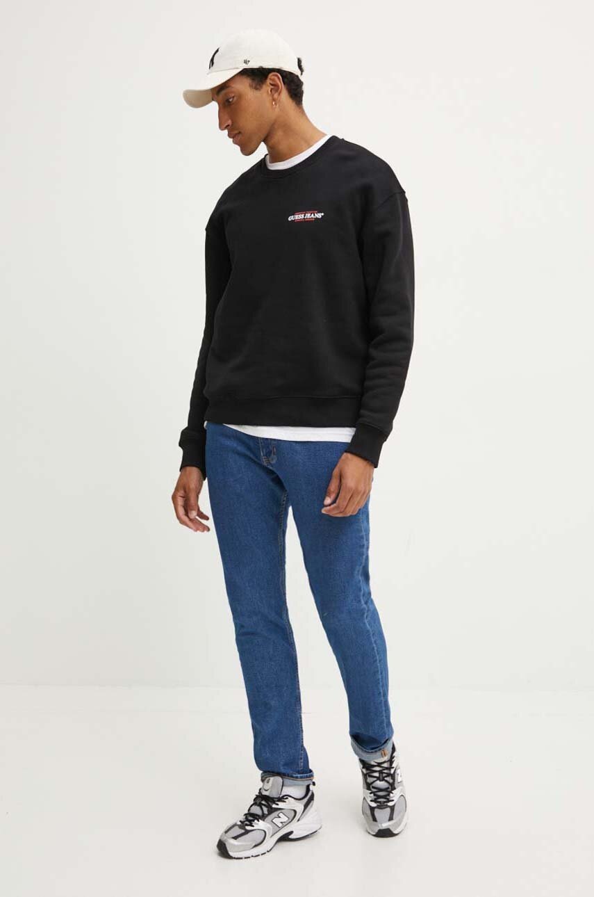 Μπλούζα Guess Jeans χρώμα: μαύρο, M4YQ17 K9V31 φωτογραφία