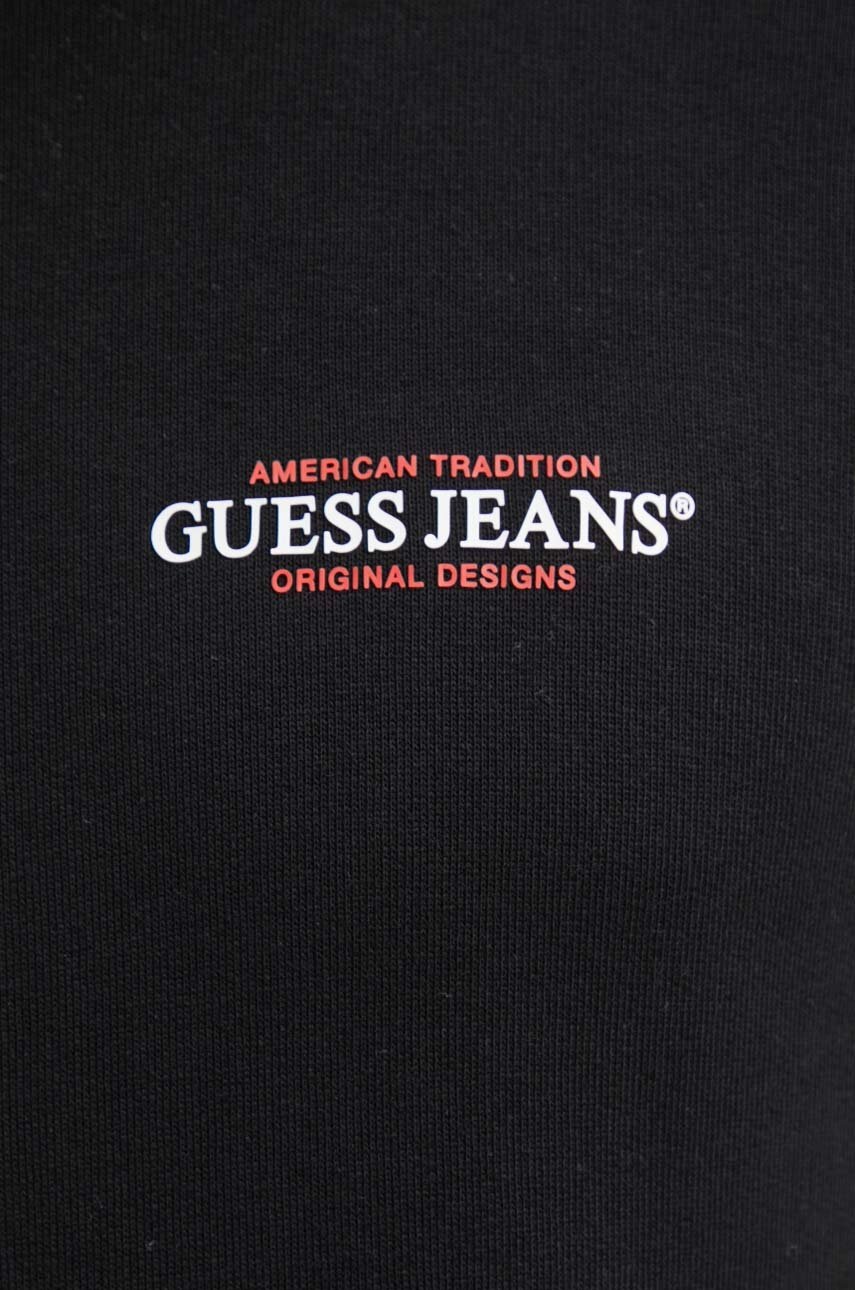 Μπλούζα Guess Jeans χρώμα: μαύρο, M4YQ17 K9V31 φωτογραφία