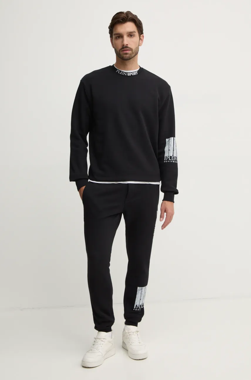 Кофта PLEIN SPORT мужская цвет чёрный с принтом AADC MJO1320 STE003N Кофта PLEIN SPORT мужская цвет чёрный с принтом AADC MJO1320 STE003N