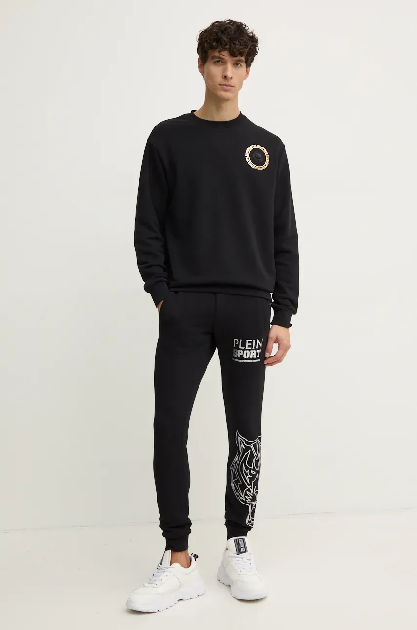 Кофта PLEIN SPORT мужская цвет чёрный с принтом AADC MJO1324 STE001N Кофта PLEIN SPORT мужская цвет чёрный с принтом AADC MJO1324 STE001N