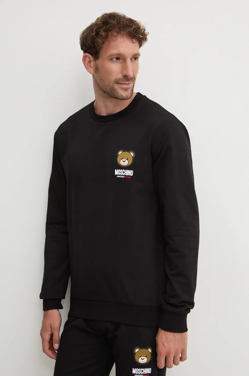 Moschino Underwear Φούτερ lounge Moschino Underwear χρώμα: μαύρο, 17884413