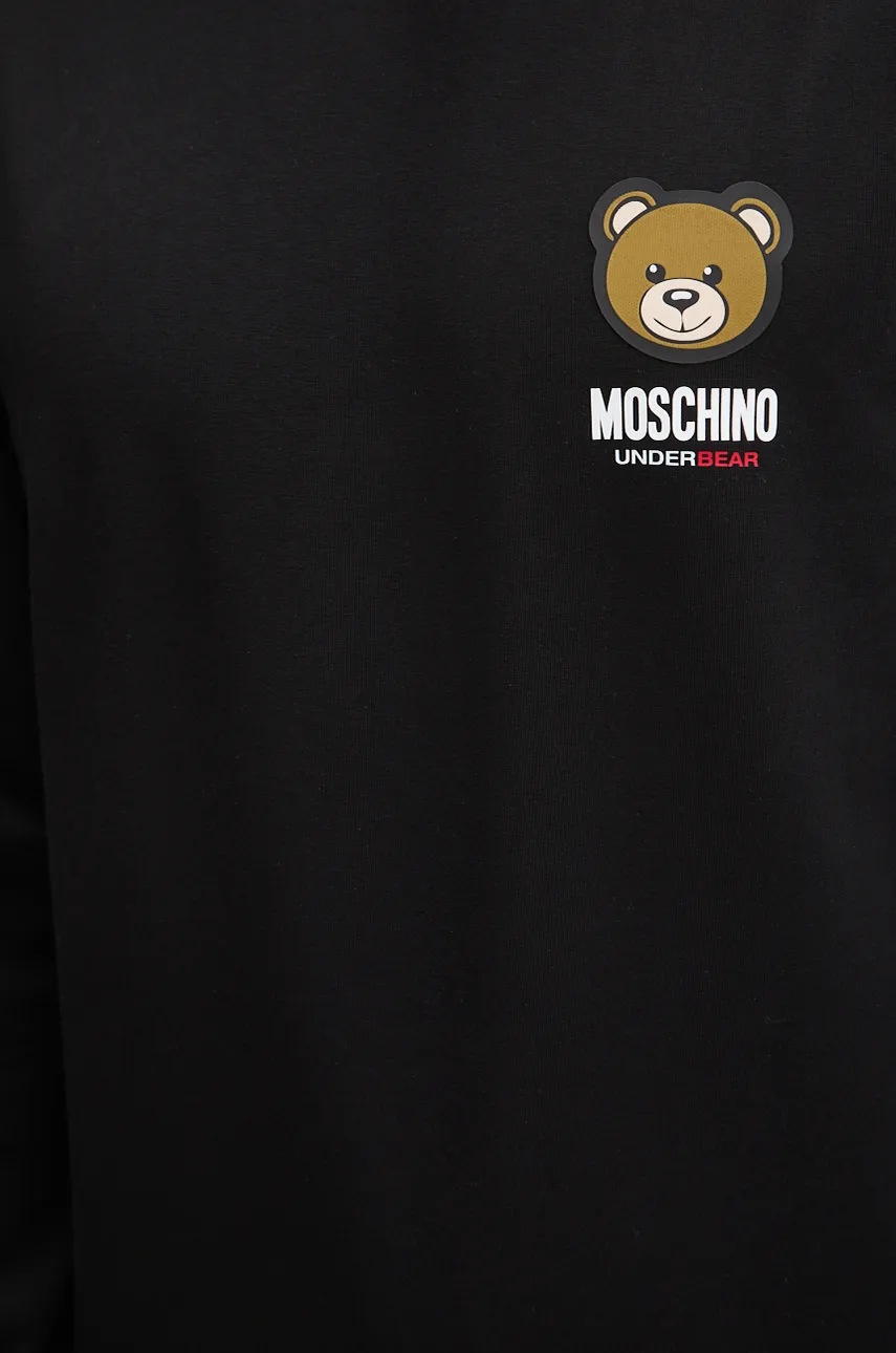 Φούτερ lounge Moschino Underwear χρώμα: μαύρο, 17884413 φωτογραφία