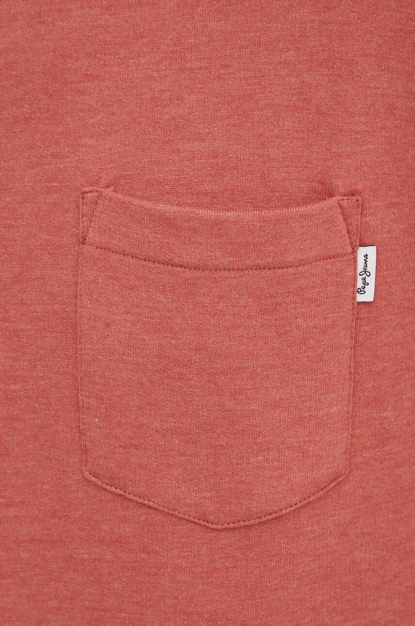 Μπλούζα Pepe Jeans MANS CREW χρώμα: ροζ, PM582696 φωτογραφία