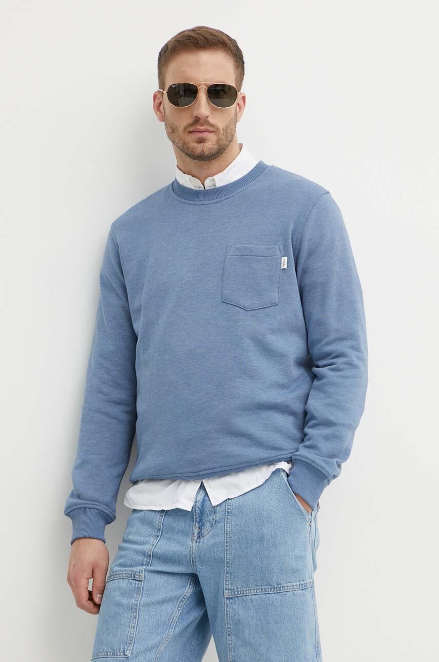 

Суичър Pepe Jeans MANS CREW в синьо с изчистен дизайн PM582696, Син