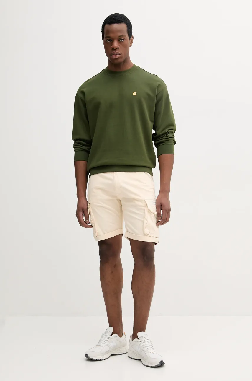Хлопковая кофта United Colors of Benetton мужская однотонная 342ZU1093 Хлопковая кофта United Colors of Benetton мужская однотонная 342ZU1093