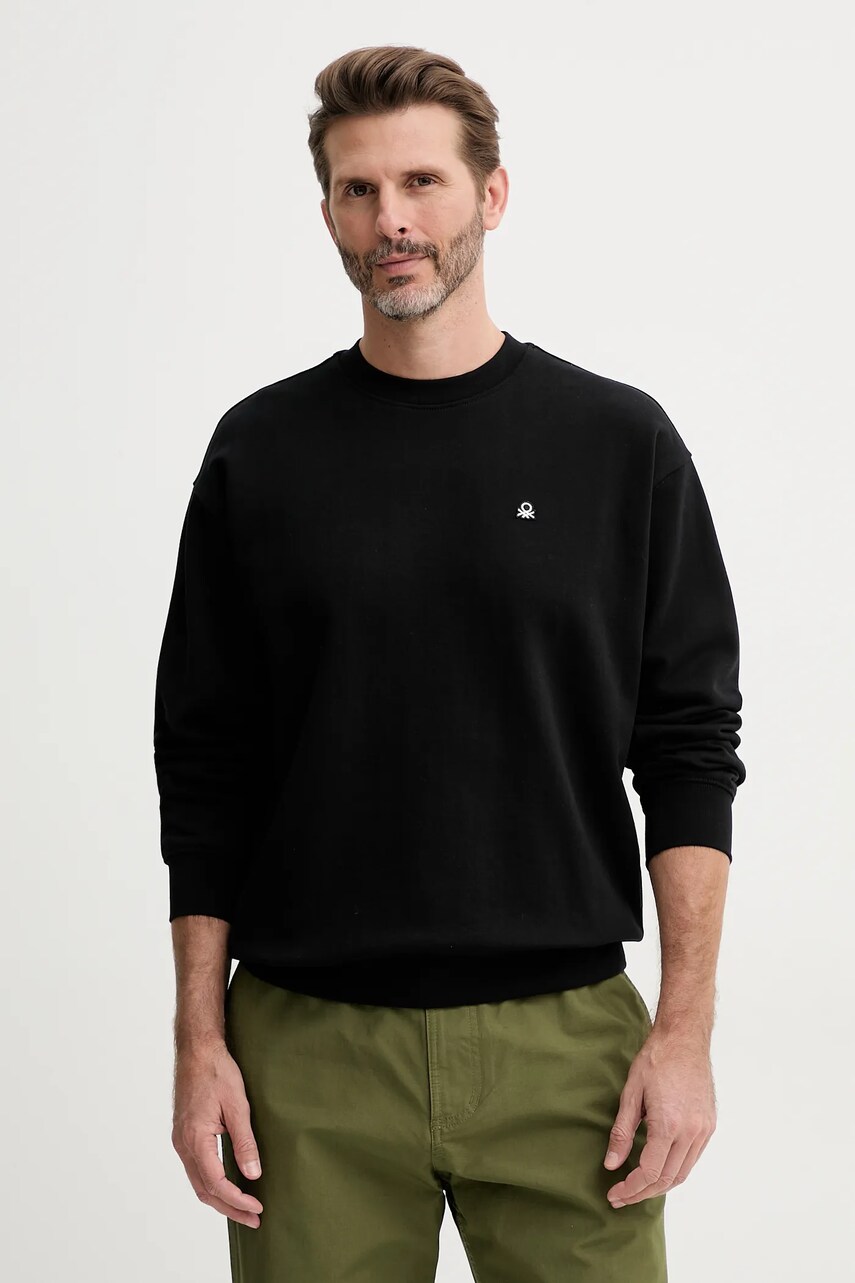 United Colors of Benetton hanorac de bumbac bărbați, uni, 342ZU1093