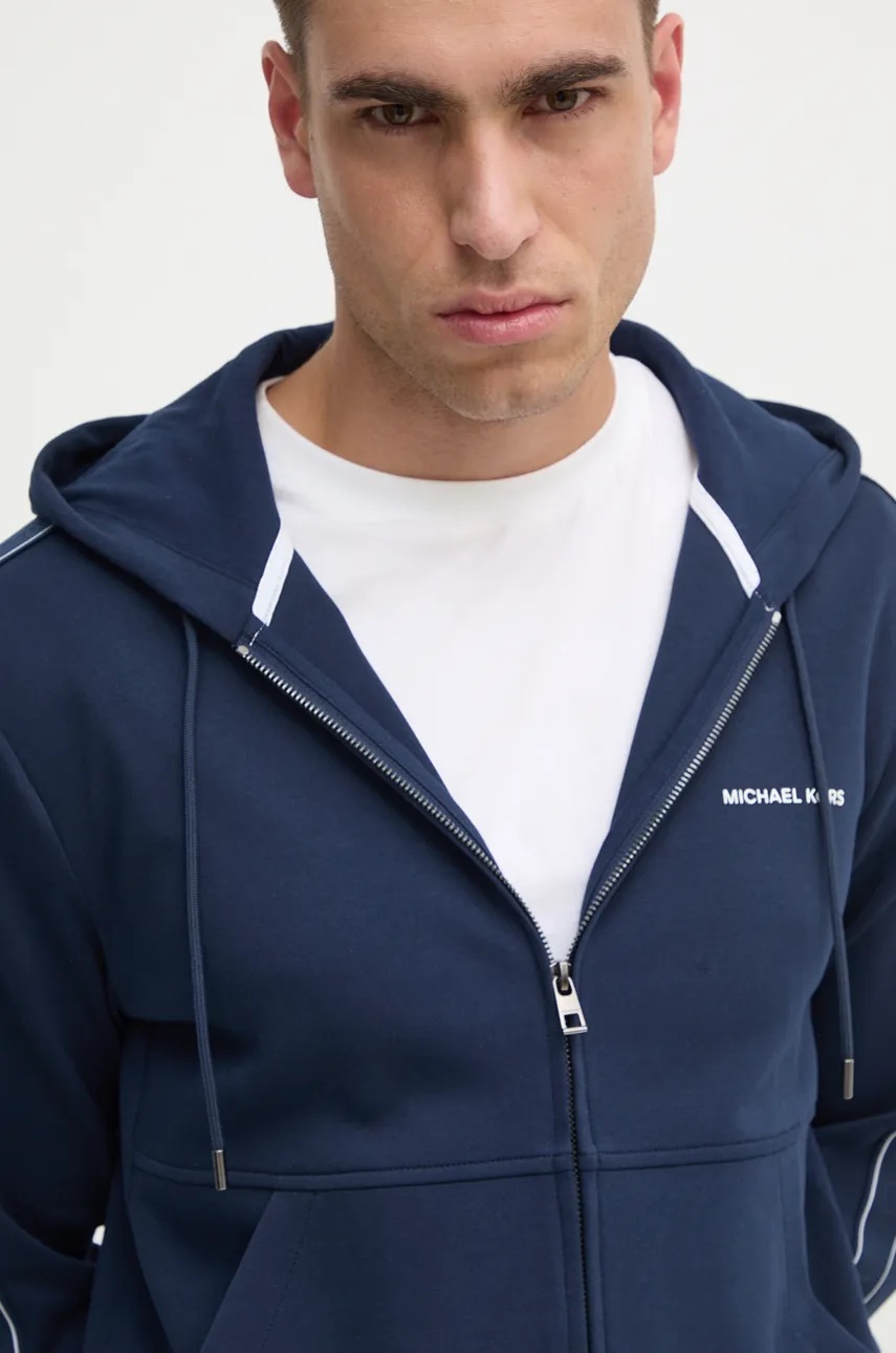 Μπλούζα Michael Kors χρώμα: ναυτικό μπλε, με κουκούλα, CT4524K5MF φωτογραφία