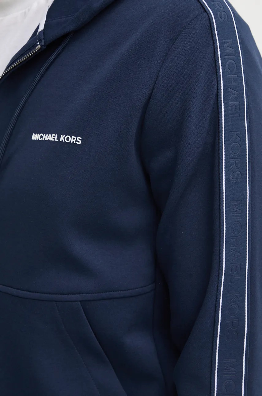 Μπλούζα Michael Kors χρώμα: ναυτικό μπλε, με κουκούλα, CT4524K5MF φωτογραφία