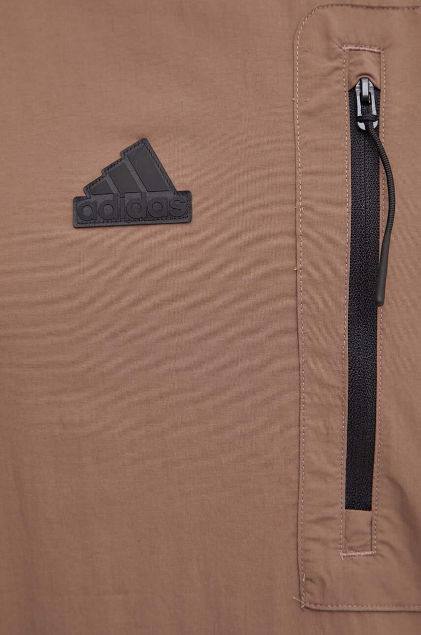 Куртка adidas City Escape чоловіча колір коричневий перехідна IV7424 