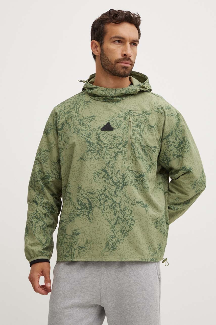 

Яке adidas City Escape в зелено преходен модел IY1517, Зелен