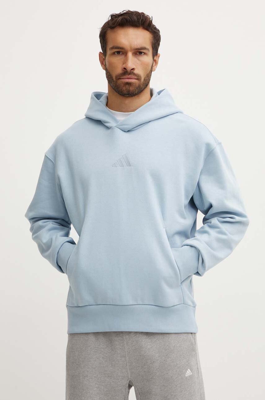 

Суичър adidas All SZN в синьо с качулка с апликация IY2395, Син