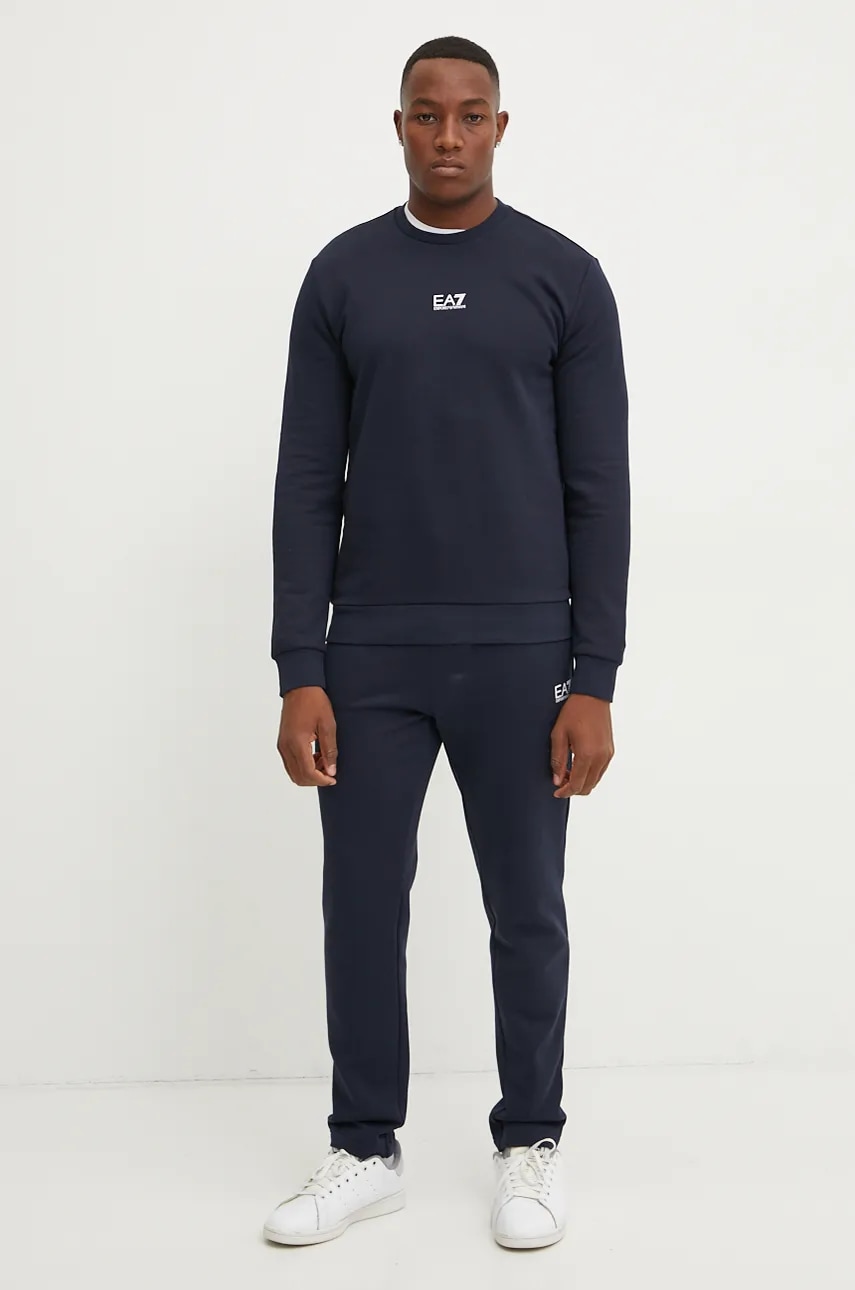 Кофта EA7 Emporio Armani мужская цвет синий однотонная PJVTZ.8NPM34 Кофта EA7 Emporio Armani мужская цвет синий однотонная PJVTZ.8NPM34