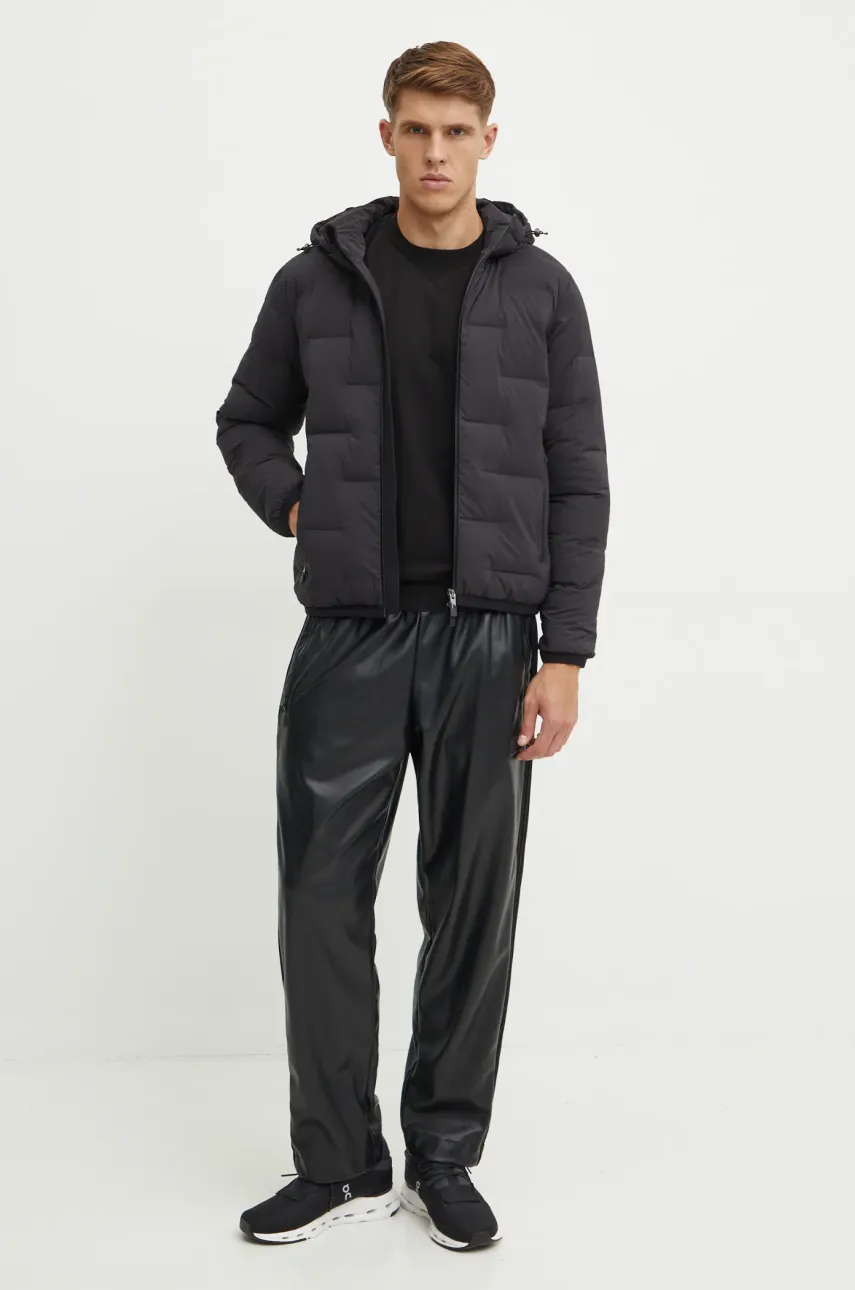 Хлопковая кофта EA7 Emporio Armani мужская цвет чёрный с принтом AF11971.7M000003 Хлопковая кофта EA7 Emporio Armani мужская цвет чёрный с принтом AF11971.7M000003