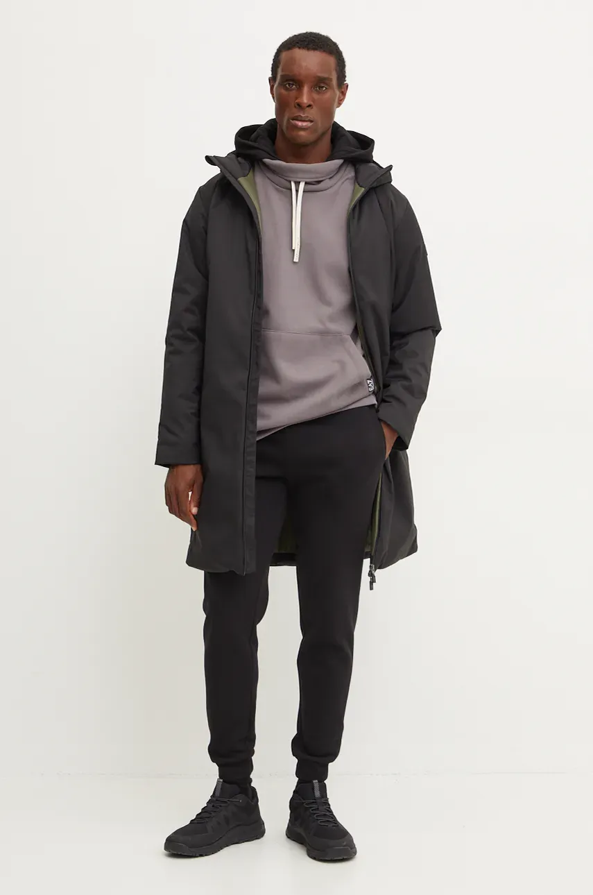 Кофта EA7 Emporio Armani мужская цвет серый с капюшоном с принтом AF10443.7M000020 Кофта EA7 Emporio Armani мужская цвет серый с капюшоном с принтом AF10443.7M000020