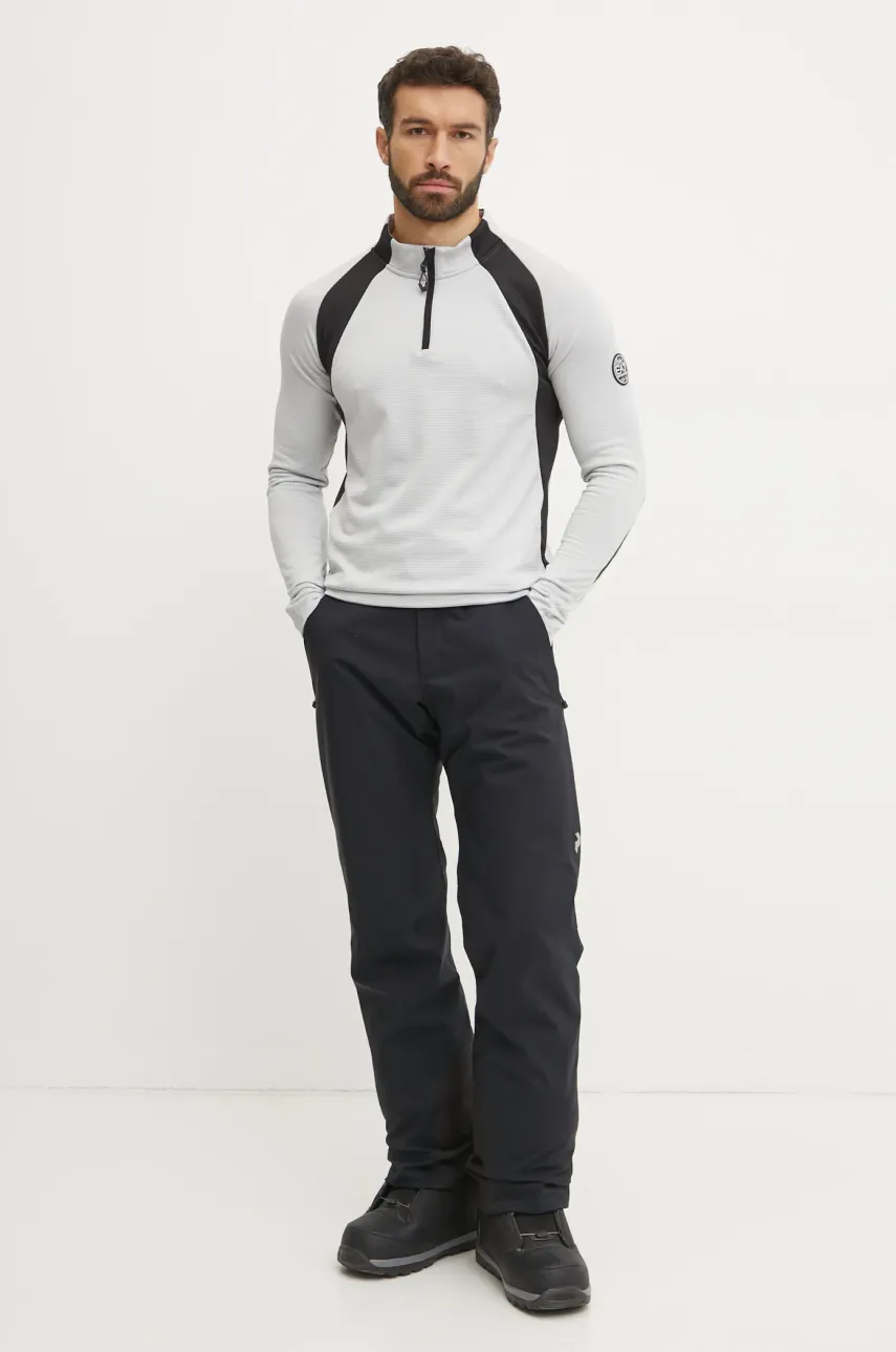 Спортивная кофта EA7 Emporio Armani St. Moritz Powerstretch цвет серый с аппликацией PJQXZ.6DPMA5 Спортивная кофта EA7 Emporio Armani St. Moritz Powerstretch цвет серый с аппликацией PJQXZ.6DPMA5