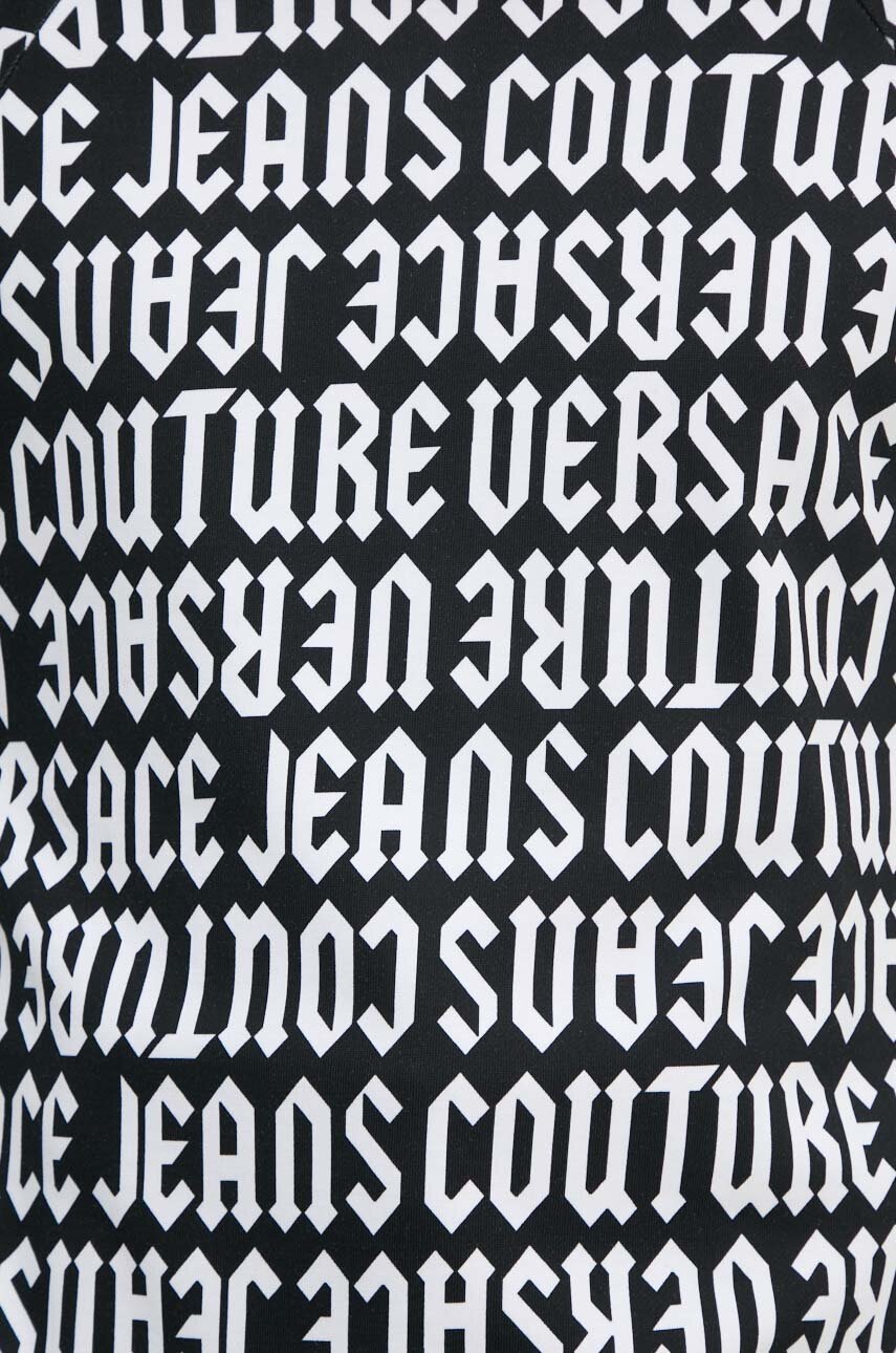 Бавовняна кофта Versace Jeans Couture чоловіча колір чорний візерунок 77GAI316 FS157 