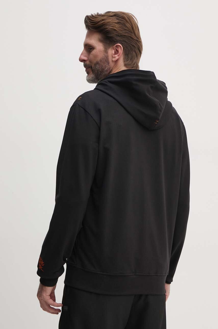 Μπλούζα Paul&Shark χρώμα: μαύρο, με κουκούλα, 14311852 φωτογραφία