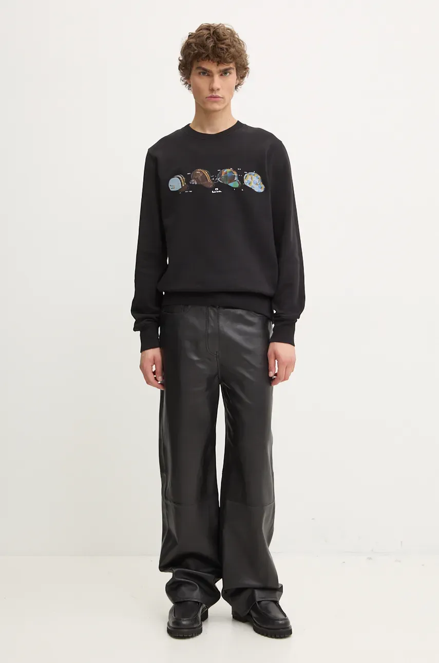 Кофта PS Paul Smith мужская цвет чёрный с принтом M2R.027R.NP4801 Кофта PS Paul Smith мужская цвет чёрный с принтом M2R.027R.NP4801