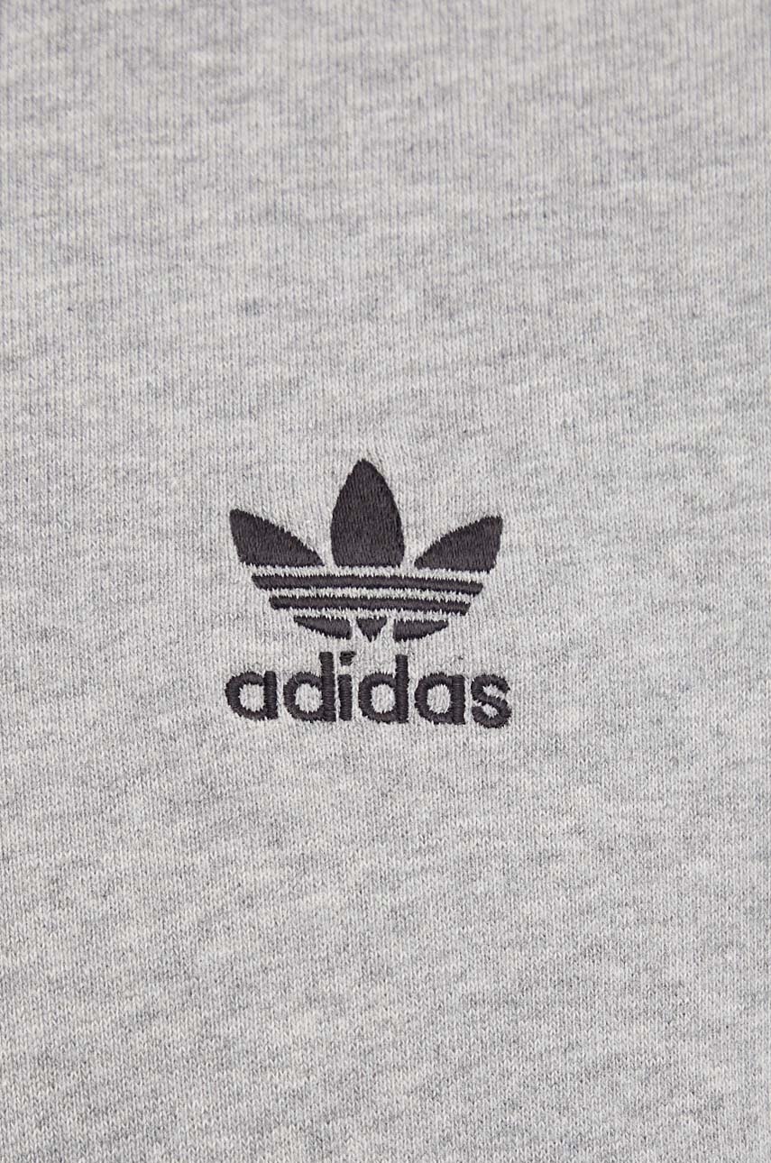 Бавовняна кофта adidas Originals чоловіча колір сірий меланж IX7677 