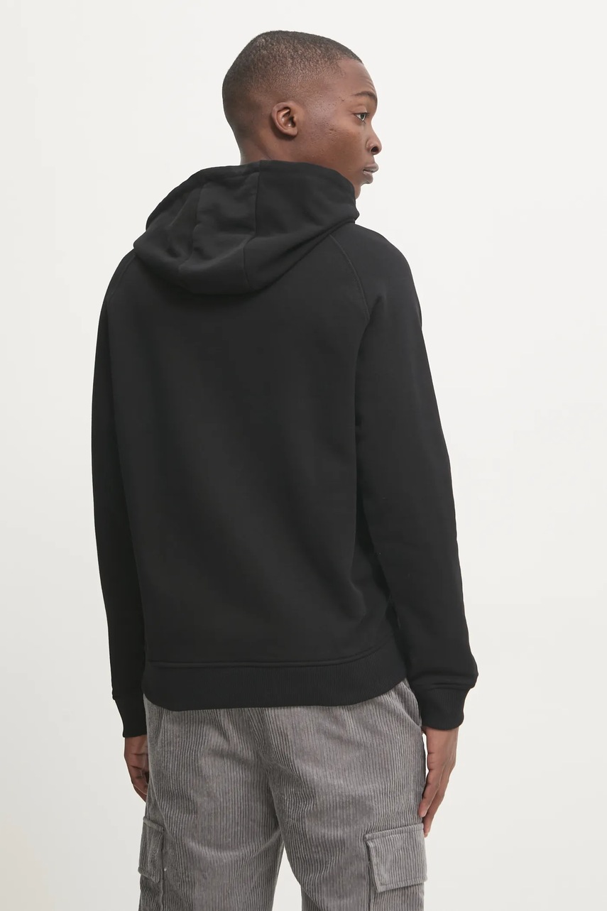 Бавовняна кофта BALR. NFL x BALR. чоловіча колір чорний з капюшоном з принтом B1261 1134 